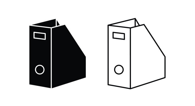 Modern file folder boxes design Vector