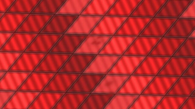A repeating geometric pattern of red and dark red rhombuses with striped and solid textures, creating an abstract background.