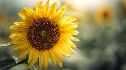 Obraz premium Sunflower in bloom with detailed petals