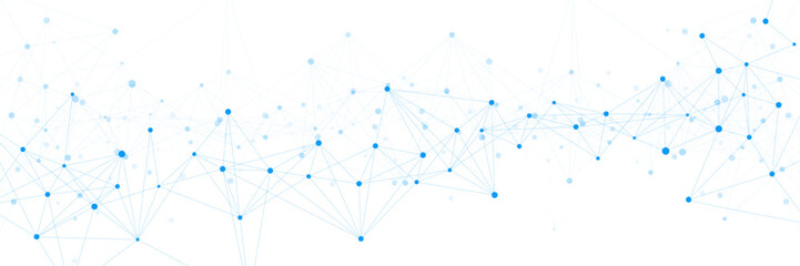 Abstract geometric plexus shapes design. Connecting dots and lines. Digital communication, network connection, science and technology background. Vector © Alfan Subekti