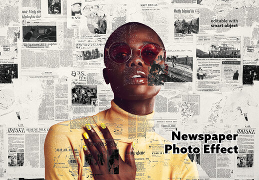 Newspaper Photo Effect