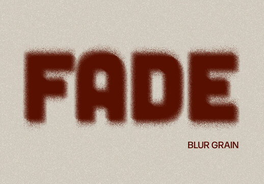 Blur Grain Text Effect