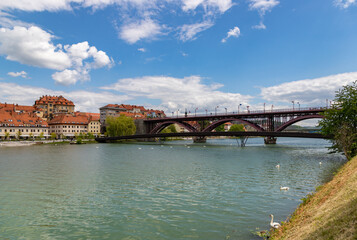 Obraz premium Main Bridge and Splavarska Footbridge