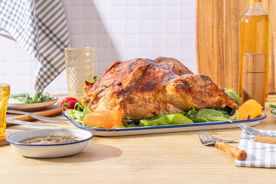 Overcooked Thanksgiving turkey. Holiday meal fail