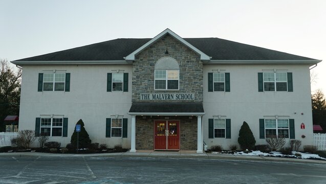Collegeville, Pennsylvania, U.S - Feb 28, 2026 - The Malvern School, an early childhood education center with structured classrooms, family services, and a welcoming campus environment.