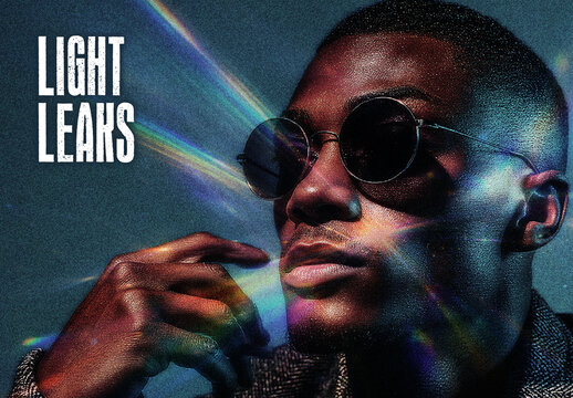 Rainbow Light Leaks Photo Effect