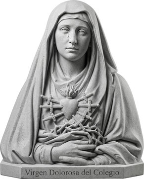 3D Conceptual Reinterpretation of Our Lady of Sorrows from the School.