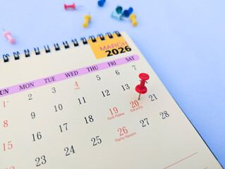 20th March Eid festival marked on calendar 2026