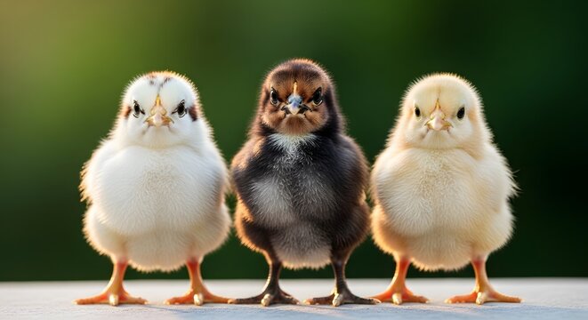 Adorable easter chicks standing together in springtime joy symbolizing new life and easter celebrations