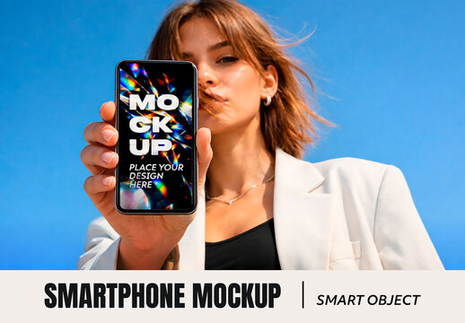 Crystal Shards Smartphone Mockup