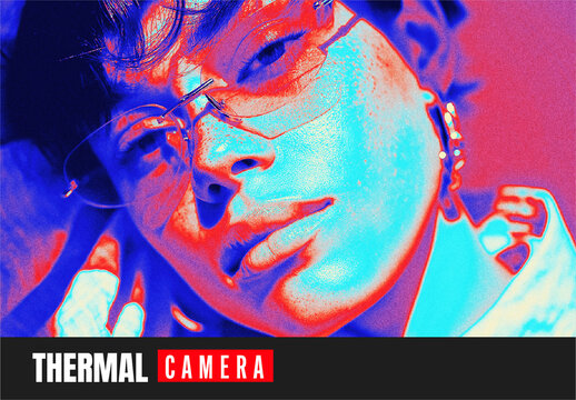Thermal Heatmap Effect Mockup