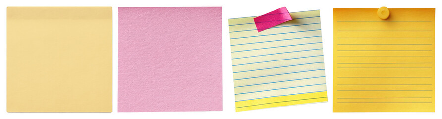 Fototapeta premium PNG Colorful sticky notes collection, transparent background