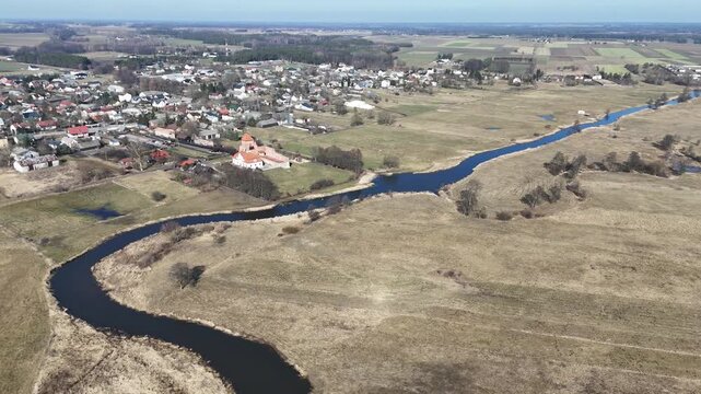 Liw Armory &ndash; Sunny Day 4K Aerial Drone Footage | Early Spring