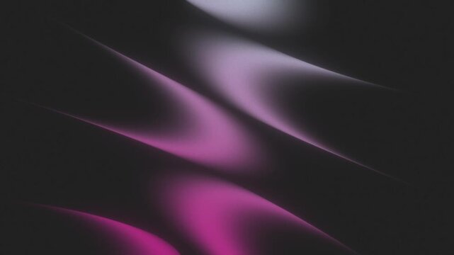 Dark abstract gradient waves with soft neon glow and smooth flowing shapes, futuristic motion background with subtle light reflections and modern tech look