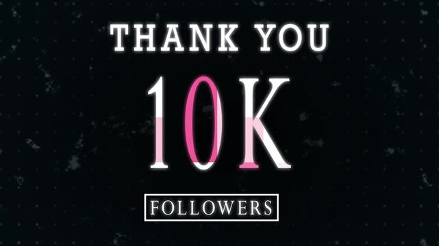 10 followers Moving Gold fire Text celebration animation 4k video template, Thank you 10K followers, 10k Followers thank you Social Media Network And Twitter Related Projects Concept video