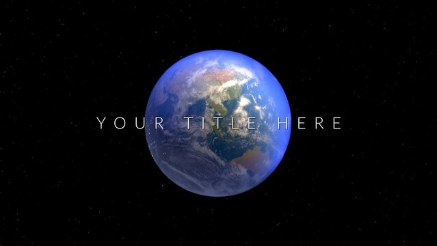 Clean Earth From Space Title Intro
