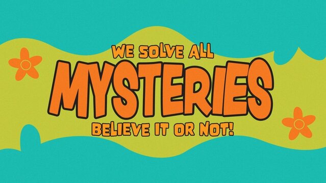 Cartoon Bus Detective Dog Flower Ghost Solve Title Intro