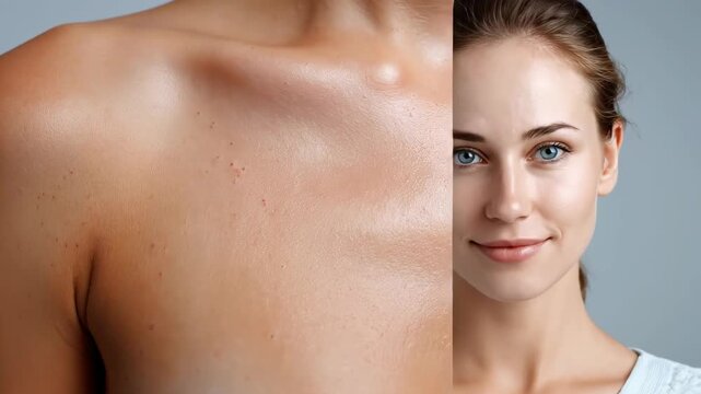 Problematic skin texture, noticeable acne breakouts, visible pimples, enlarged pores, sebaceous gland concerns, requiring diligent dermatological care, therapeutic beauty treatment,