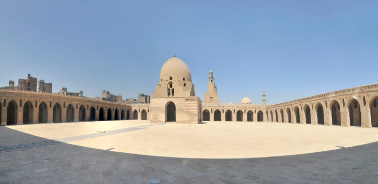 The oldest Historic  Mosque of Ibn Tulun Cairo, Egypt