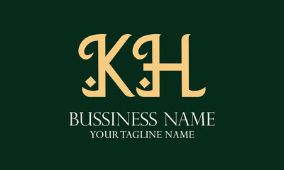 Obraz premium KH K kh initial logo | initial based abstract modern minimal creative logo, vector template image. luxury logotype logo, real estate homie logo. typography logo. initials logo