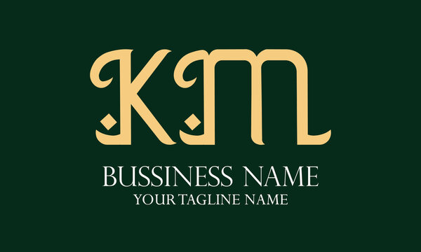 KM K km initial logo | initial based abstract modern minimal creative logo, vector template image. luxury logotype logo, real estate homie logo. typography logo. initials logo