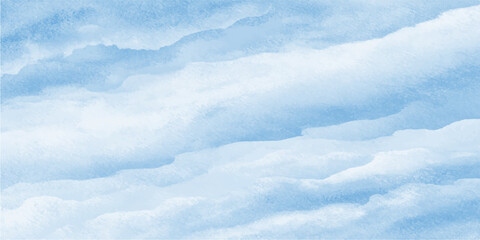 Fluffy white clouds drift across a bright blue sky, creating an abstract nature pattern of light and air in this serene summer cloudscape background © ITS OK