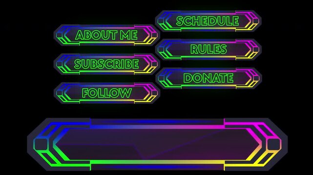 Buttons Animation Pack on Alpha Channel