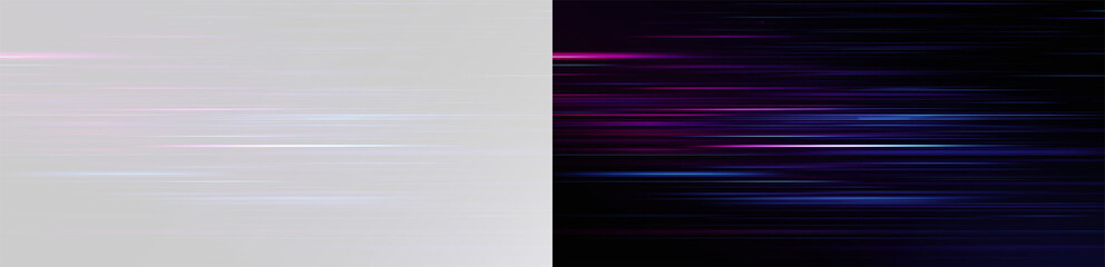 Speed lines background, realistic blue and pink motion blur trails and fast light effect overlay high speed png © Alehandro
