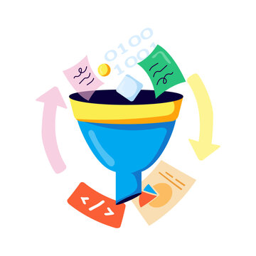 Perfect design illustration of data assembler 