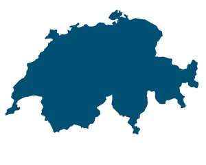 Obraz premium map of switzerland