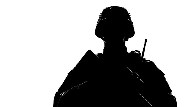 stormtrooper silhouette, star wars character