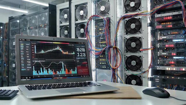 Internal Observation of Computing Hardware Engaged in the Process of Digital Currency Generation and Transaction Verification within a Specialized Facility