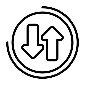 Swap Up Down Icon Design