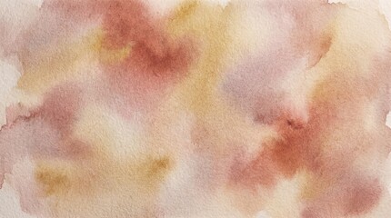 Fototapeta premium Soft Watercolor Wash Texture Background in Earthy Tones.