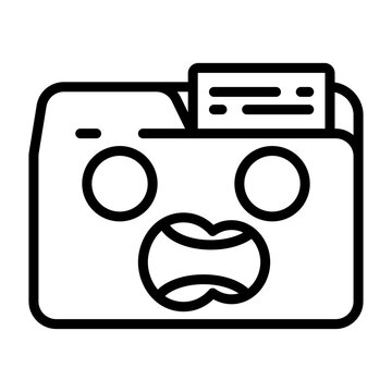 Shocked Icon Design