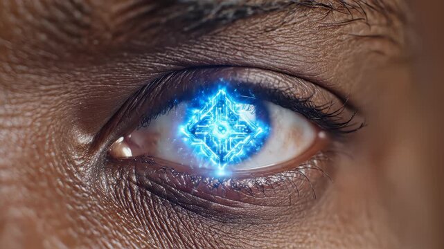 Eye animation video footage