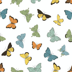 Colorful Butterfly Pattern for Creative Design and Crafts