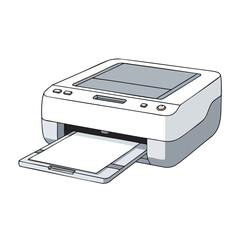Modern Desktop Scanner and Printer for Office and Home Use