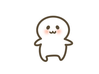 Fototapeta premium Cute Humanoid Character Illustration 