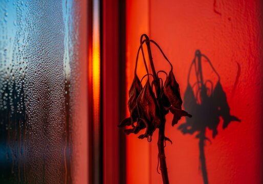 Sweltering heat inside a residential dwelling with high humidity; uncomfortable living conditions lacking modern cooling systems, misery, heatwave, lack