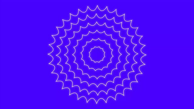 Abstract circular mandala pattern with sophisticated garden aesthetic, high detail, serene and enchanting mood on purple background