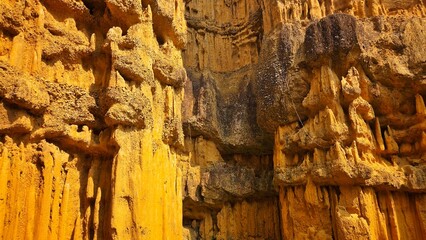 Majestic Sandstone Cliff Wall with Natural Erosion background in nation park.