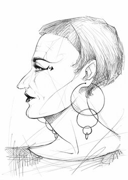 Donna di profilo