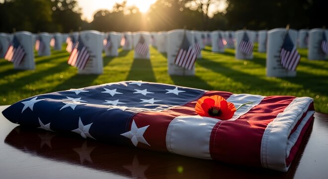Memorial day usa tribute honoring fallen heroes in american cemeteries
