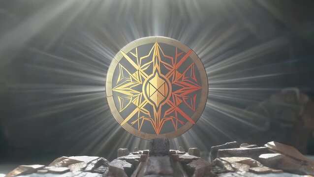 A Dynamic and Energetic Shield-Themed Design Layout for Business and Creative Multimedia Applications