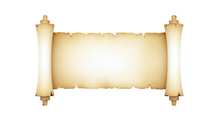 Ancient Scroll with Torn Edges