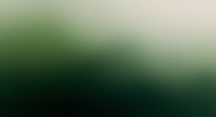 Obraz premium Mysterious gradient blending into an ethereal green and dark abyss beneath. illustration
