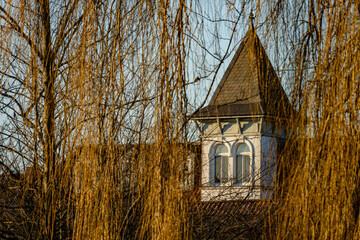 turret of a historic house in Brake Unterweser © heidepinkall