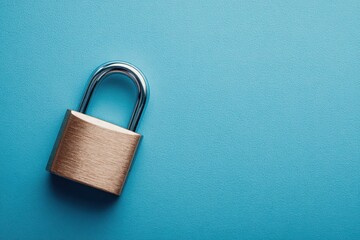 Fototapeta premium Finding security in simple blue