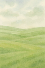 Naklejka premium gentle fields of green background